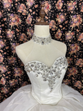 Retro Beading Strapless A-Line Tulle Quinceanera Dresses Sweet 17 Birthday Ball Gowns, HZ0319