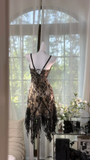 Elegant V-neck Applique Beaded Sequin Romantic Chiffon Evening Dress Prom Dresses HZ0319
