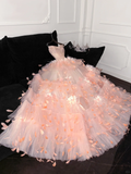 Gorgeous Shiny Beaded Sweetheart Princess Dress A-Line Floor-length Evening Dress Prom Dresses HZ0319