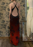 Ombre Prom Dress Crew Neck Backless Gala Dress Formal Dress Evening Dress HZ0319