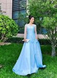 Elegant Prom Dress Crew Neck Gala Dress Formal Dress Evening Dress HZ0319
