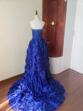 Charming Prom Dress Strapless Tiered Cocktail Dress Evening Dress Gala Dress HZ0319