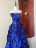 Charming Prom Dress Strapless Tiered Cocktail Dress Evening Dress Gala Dress HZ0319