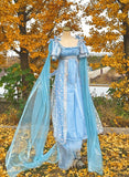 New Arrival Prom Dress Light Blue Square Neck Imperial Dress Evening Dresses Formal Dress HZ0319