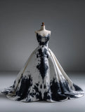 Fashion Ball Gown Strapless Prom Dresses Evening Gala Gown Birthday Dress HZ0319