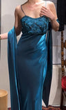 Elegant Prom Dress Satin Spaghetti Straps Cocktail Outfits Evening Dress Gala Gown HZ0319