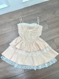 Beauty Homecoming Dress Spaghetti Straps Lace Short Prom Dress Back to School Outfits Birthday Party Dress HZ0319