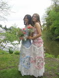 Pretty Pink Straps A-Line Lace Floral Long Party Dress Senior Prom Dress, HZ0319