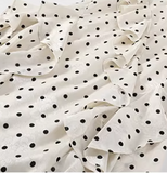 Chic Women Dress Spaghetti Straps Polka Dots Ruffle Birthday Party Outfits Seaside Dress Travel Dress HZ0319