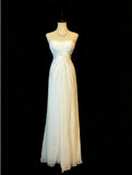 Elegant Prom Dress White Spaghetti Straps Pleated Formal Gown Evening Dress Gala Dress HZ0319