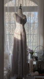 Vintage Light Purple Applique Design Romantic Chiffon Evening Dress Prom Dress HZ0319