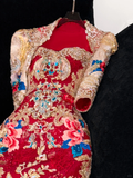 Sparkling Beaded Sequin Mermaid Design Exquisite Embroidery Gorgeous Evening Dress Prom Dresses HZ0319