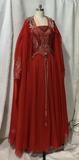Wine Red A-Line Chiffon Beading Long Party Dress Vintage Evening Dress, HZ0319