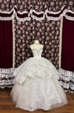 Retro Beading Strapless A-Line Tulle Quinceanera Dresses Sweet 17 Birthday Ball Gowns, HZ0319