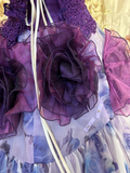 Lilac Straps A-Line Chiffon Quinceanera Dresses Sweet 16 Birthday Ball Gowns, HZ0319