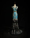 Gorgeous Sweetheart Neckline Embroidered Sequins Prom Dress Evening Dress Party Dress HZ0319