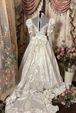 Elegant Wedding Dress Long Sleeves Ruffle Ball Gown Evening Dress Wedding Dress HZ0319