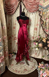 Elegant Prom Dress Spaghetti Straps Ruffle Prom Gown Evening Dress Birthday Party Dress HZ0319