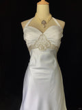 Elegant Prom Dress Halter Pleated Prom Gown Evening Dress Birthday Party Dress Wedding Dress HZ0319