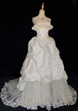 Stunning Wedding Dress Spaghetti Straps Pleated Beading Ball Gown Prom Dress Evening Dress Wedding Dress HZ0319