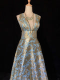 Stunning Prom Dress V-neck Floor Length Prom Dress Evening Dress Gala Dress Business Dinner Dress HZ0319