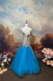 Shiny Prom Dress Spaghetti Straps Mermaid Prom Gown Evening Dress Gala Dress HZ0319