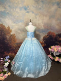 Sweet Prom Dress V-neck Ball Gown Evening Dress Gala Dress Sweet 16 Dress HZ0319