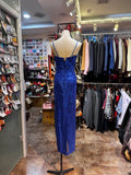 Shiny Prom Dress Spaghetti Straps Sequins Prom Gown Evening Dress Gala Dresses HZ0319