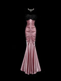 Stunning Prom Dress Sweetheart Pleated Mermaid Gala Dress Evening Dress Birthday Party Dress HZ0319