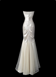 Stunning Prom Dress Sweetheart Pleated Tulle Mermaid Evening Dress Prom Gown Gala Dress HZ0319