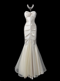 Stunning Prom Dress Sweetheart Pleated Tulle Mermaid Evening Dress Prom Gown Gala Dress HZ0319