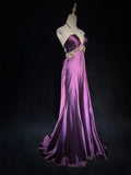 Gorgeous Prom Dresses Halter Crystal Pleated Evening Dress Gala Dress HZ0319