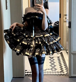 Cute Short Prom Dress Off Shoulder Pleated Tiered Homecoming Dress Birthday Party Dress HZ0319