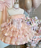 Cute Short Prom Dress Off Shoulder Pleated Tiered Homecoming Dress Birthday Party Dress HZ0319