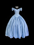 Beauty Prom Dress V-neck Pleated Ball Gown Sweet 16 Dress Evening Dress HZ0319