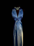 Elegant Prom Dress Gradient V-neck Pleated Gala Dress Evening Dress Party Dress HZ0319
