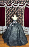 Stunning Prom Dress Strapless Embroidered Ball Gown Evening Dress Quinceanera Dress HZ0319