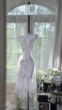 Sexy Prom Dress White Spaghetti Straps Ruffle Cocktail Dress Birthday Party Dress HZ0319