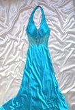 Charming Prom Dress Halter Pleated Evening Dresses Gala Dress Party Dress HZ0319