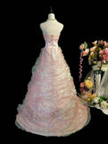 Shiny Prom Dress A Line Strapless Pleated Evening Dress Gala Dress Birthday Party Dress HZ0319