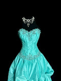 Pretty Prom Dress Sweetheart Pleated Ball Gown Evening Dress Quinceanera Dress HZ0319