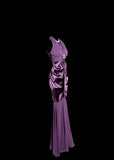 Elegant Prom Dress Purple V-neck Pleated Mermaid Evening Dress Gala Dress HZ0319