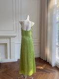 Stunning Prom Dress Halter Tassel Birthday Party Outfits Long Evening Gown HZ0319