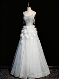 Gorgeous Prom Dress Spaghetti Straps Feather Pleated Evening Dress Birthday Party Dress HZ0319