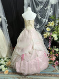 Charming Prom Dress Strapless Pleated Ball Gown Evening Dress Sweet 16 Dress HZ0319