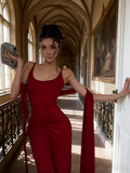 Stunning Prom Dress Spaghetti Straps Pleated Long Evening Dress Gala Dress HZ0319