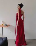 Stunning Prom Dress Spaghetti Straps Pleated Long Evening Dress Gala Dress HZ0319