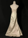 Vintage Wedding Dress A Line Strapless Pleated Wedding Dress HZ0319
