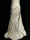 Vintage Wedding Dress A Line Strapless Pleated Wedding Dress HZ0319
