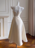 Minimalist Prom Dress A Line Spaghetti Straps Evening Dress Gala Dress HZ0319